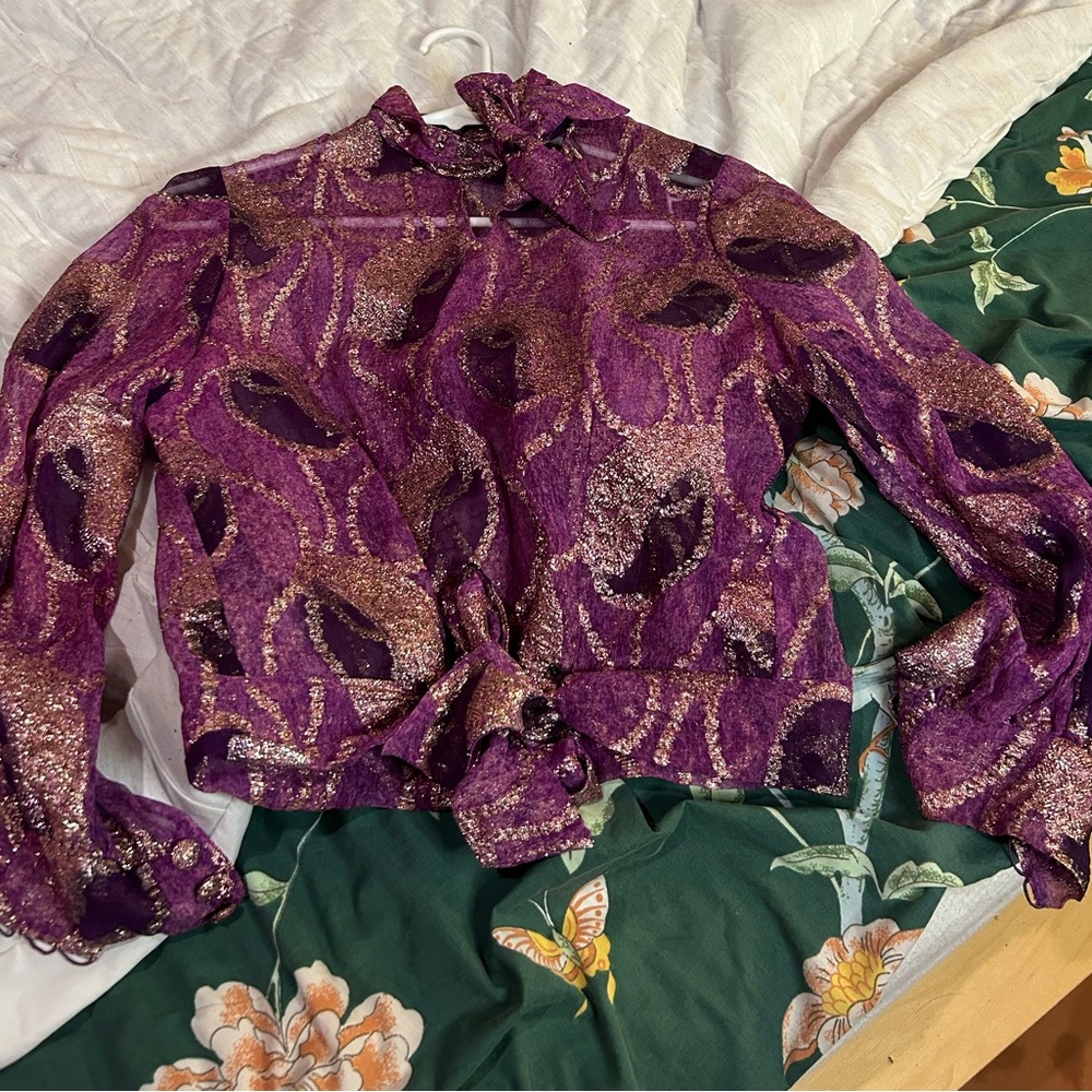 Vintage German Sheer Perfection Blouse. Size 4-6